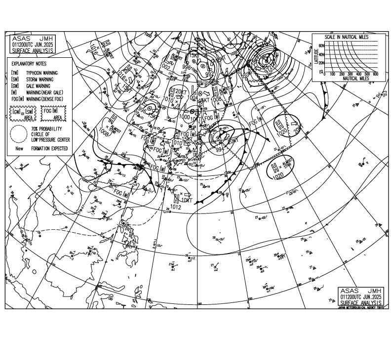 Карты Погоды От Японского Метеорологического Агентства Jma